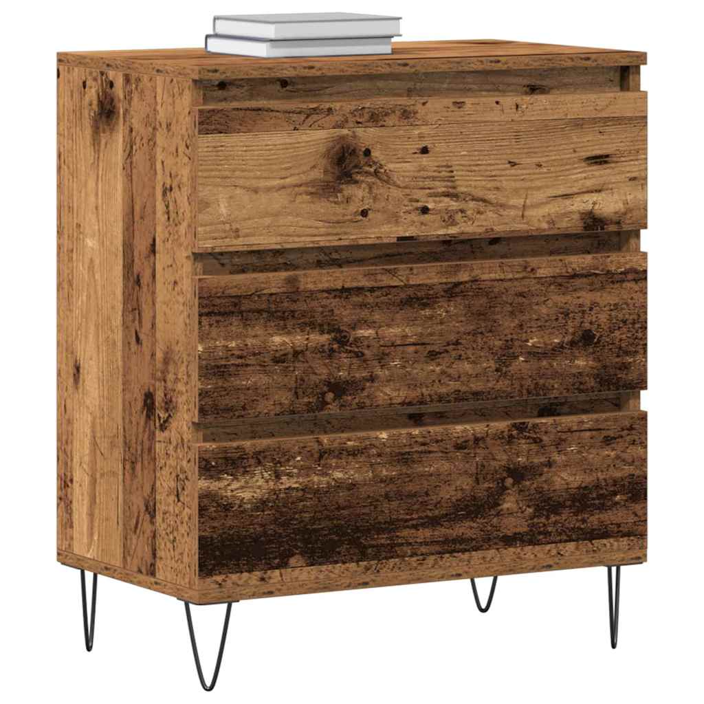 vidaXL Bufet Stare drewno 60 x 35 x 70 cm Materiał drewnopochodny