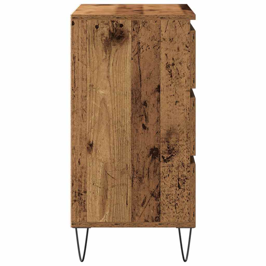vidaXL Bufet Stare drewno 60 x 35 x 70 cm Materiał drewnopochodny