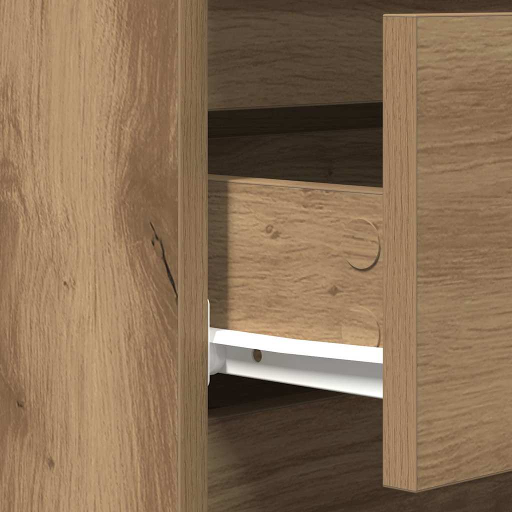 vidaXL Bufet Dąb rzemieślniczy 60 x 35 x 70 cm Materiał drewnopochodny