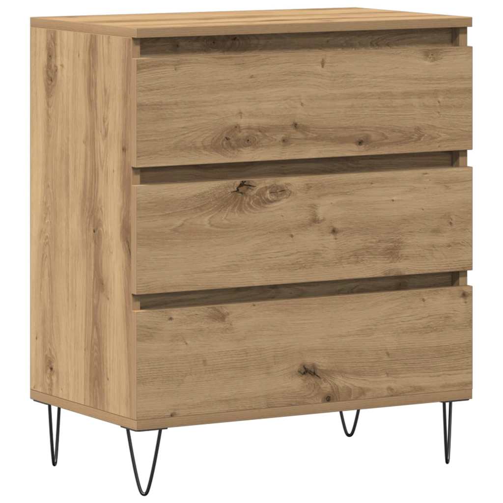 vidaXL Bufet Dąb rzemieślniczy 60 x 35 x 70 cm Materiał drewnopochodny