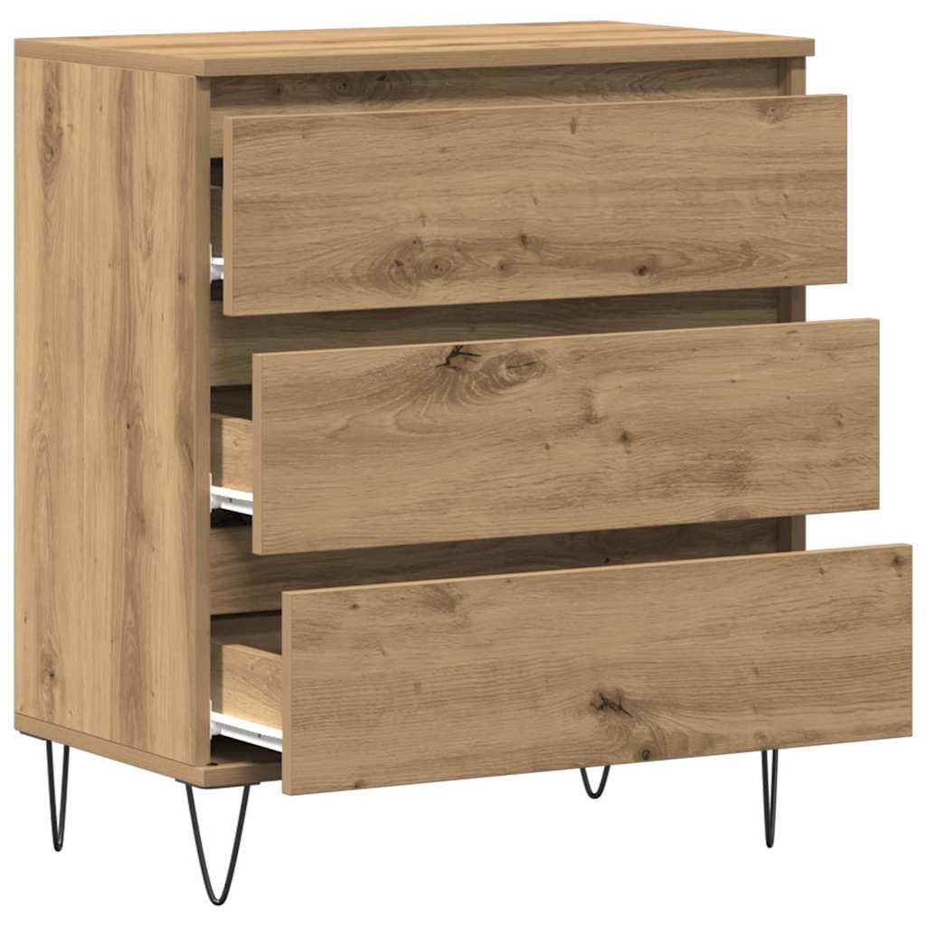 vidaXL Bufet Dąb rzemieślniczy 60 x 35 x 70 cm Materiał drewnopochodny