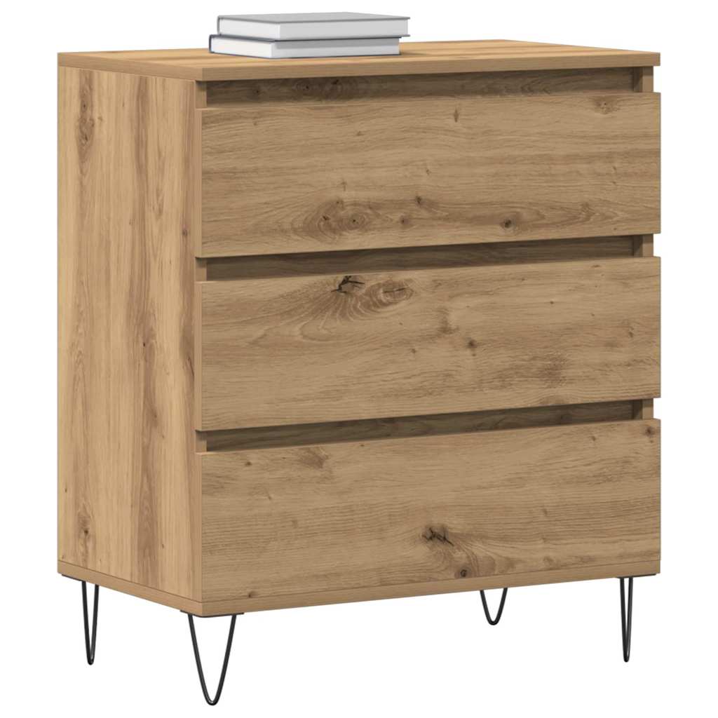 vidaXL Bufet Dąb rzemieślniczy 60 x 35 x 70 cm Materiał drewnopochodny
