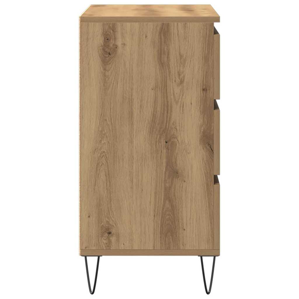 vidaXL Bufet Dąb rzemieślniczy 60 x 35 x 70 cm Materiał drewnopochodny