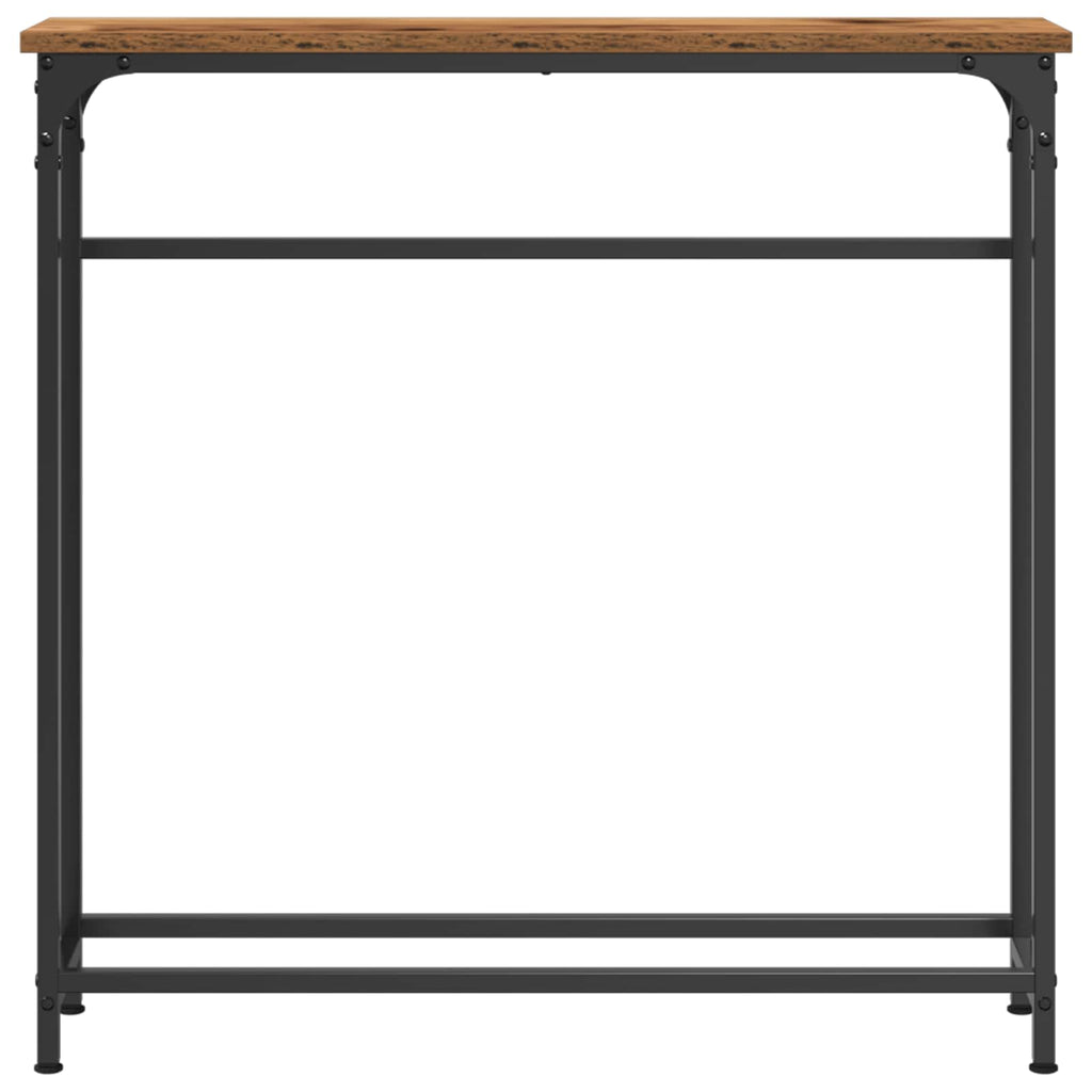 vidaXL Konsola Stare drewno 75 x 19,5 x 75 cm Materiał drewnopochodny
