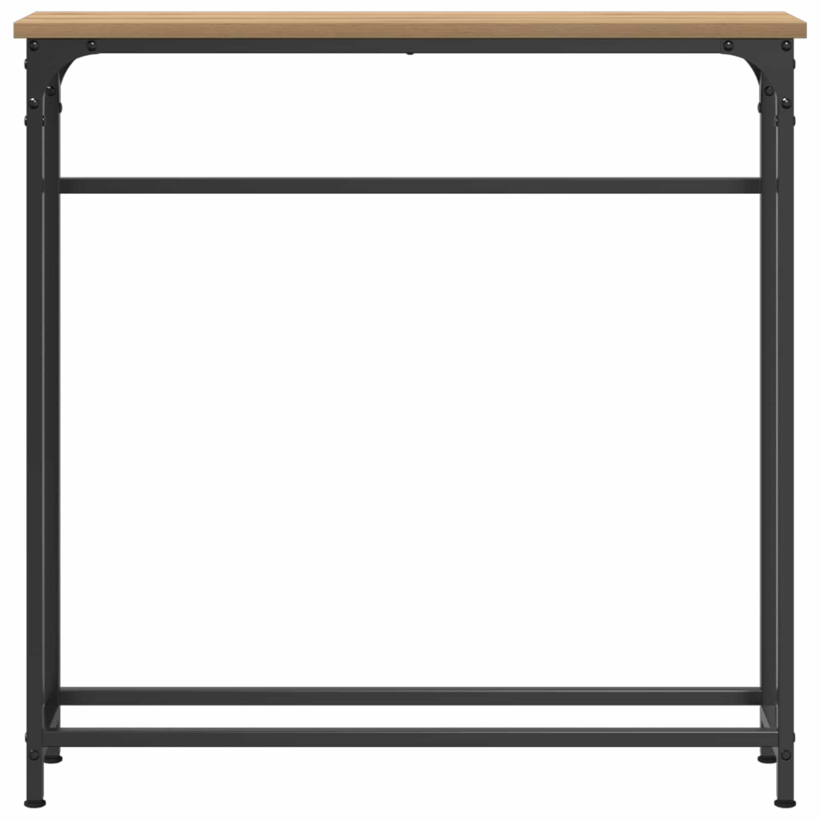 vidaXL Konsola z półką Dąb rzemieślniczy 75 x 19,5 x 75 cm