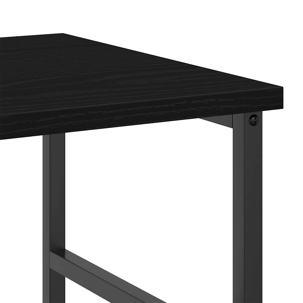 vidaXL Półka na książki Czarny Dąb 50 x 33 x 117,5 cm