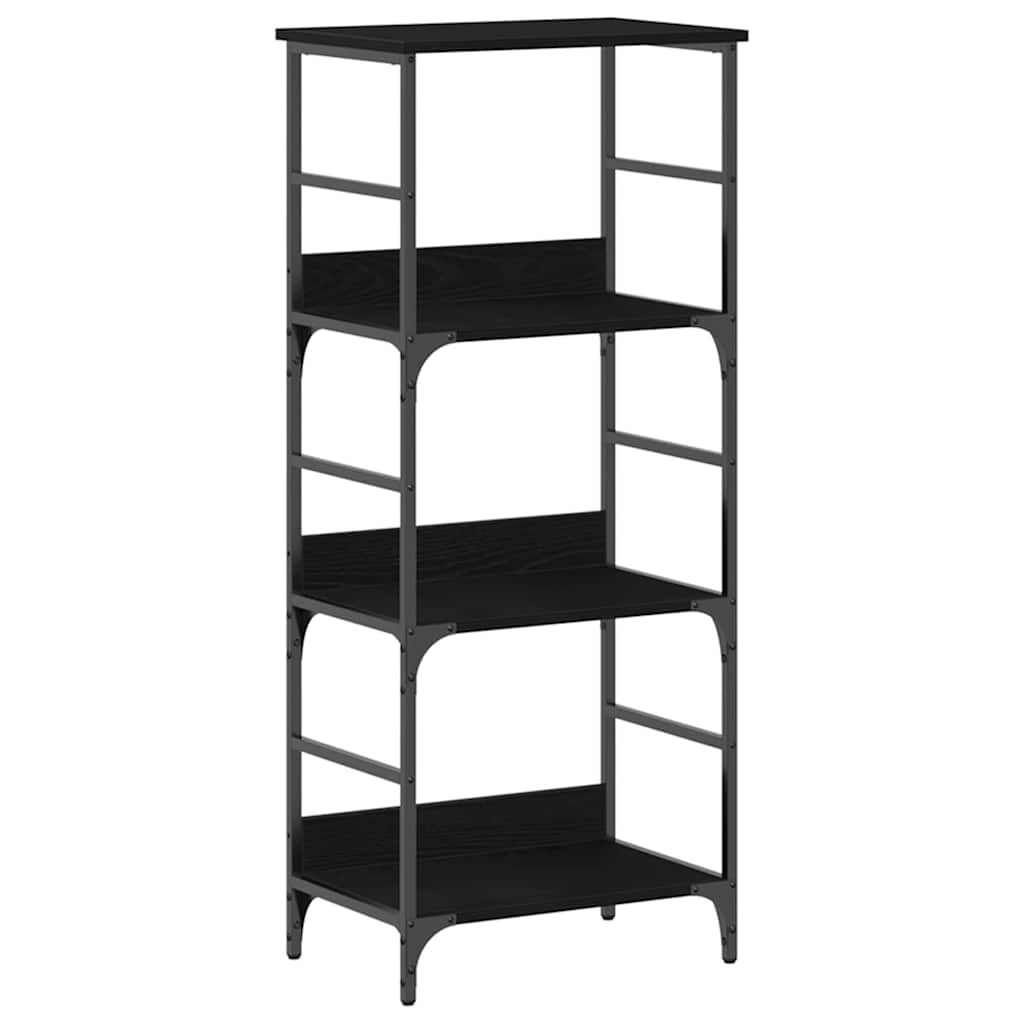 vidaXL Półka na książki Czarny Dąb 50 x 33 x 117,5 cm
