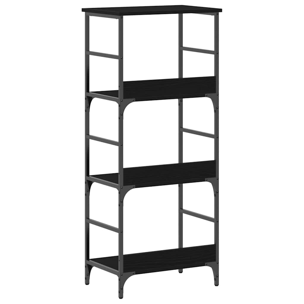 vidaXL Półka na książki Czarny Dąb 50 x 33 x 117,5 cm