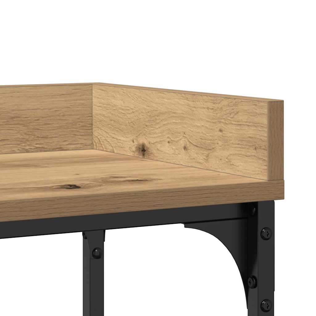 vidaXL Stół Konsolowy z półką dąb artisan 100 x 30 x 80 cm