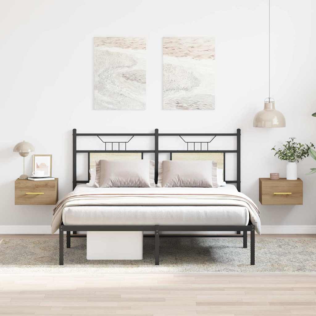 vidaXL Szafka Nocna 2 pcs Dąb rzemieślniczy 35 x 35 x 20 cm