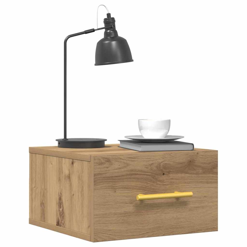 vidaXL Szafka Nocna 2 pcs Dąb rzemieślniczy 35 x 35 x 20 cm