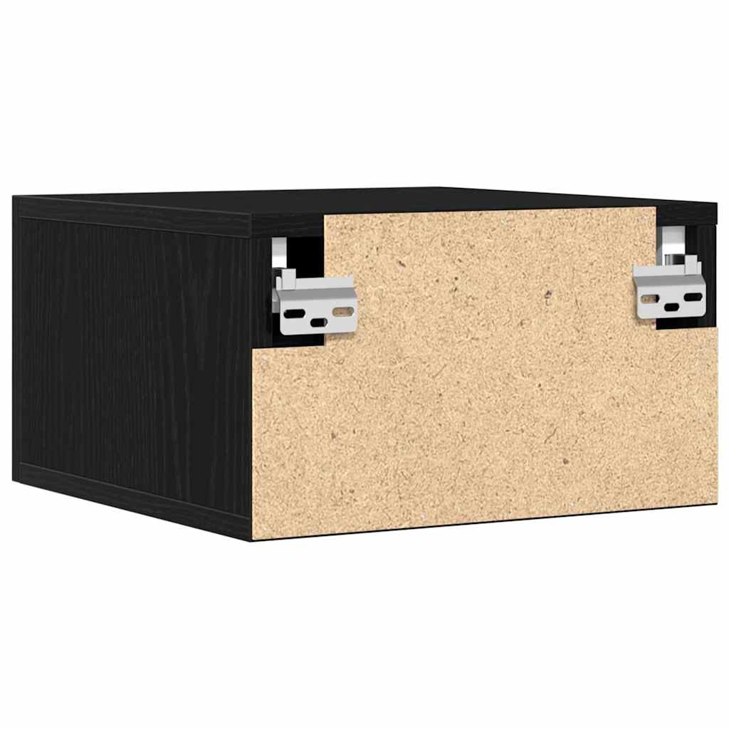 vidaXL Szafka Nocna 2 pcs Czarny Dąb 35 x 35 x 20 cm