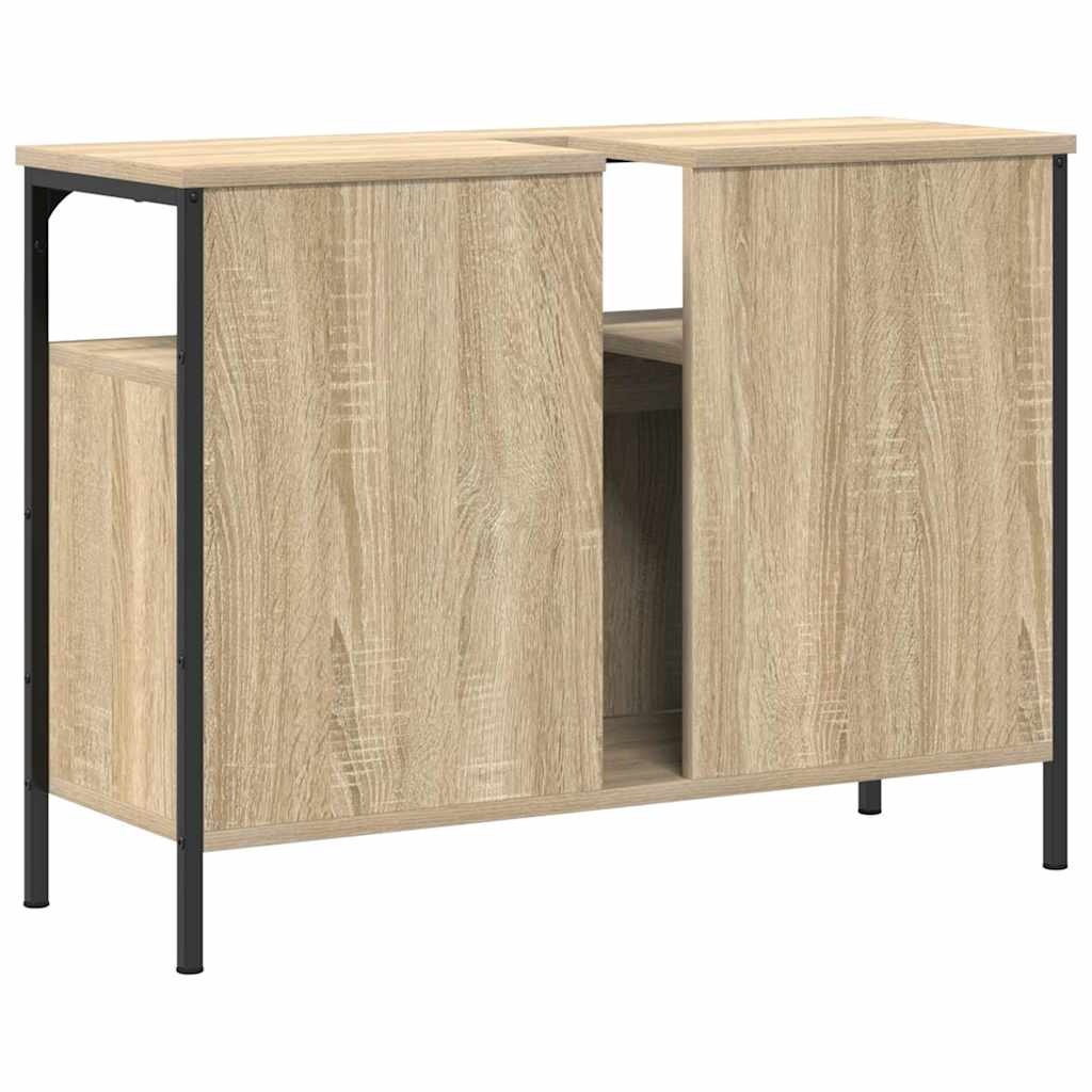 vidaXL Szafka pod umywalkę z przechowywaniem Brązowy 80 x 30 x 60 cm