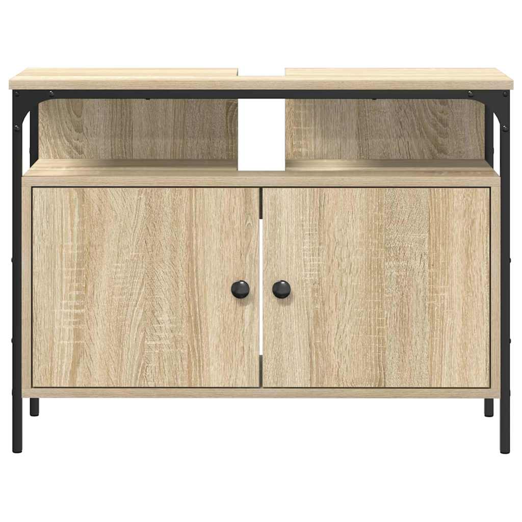 vidaXL Szafka pod umywalkę z przechowywaniem Brązowy 80 x 30 x 60 cm