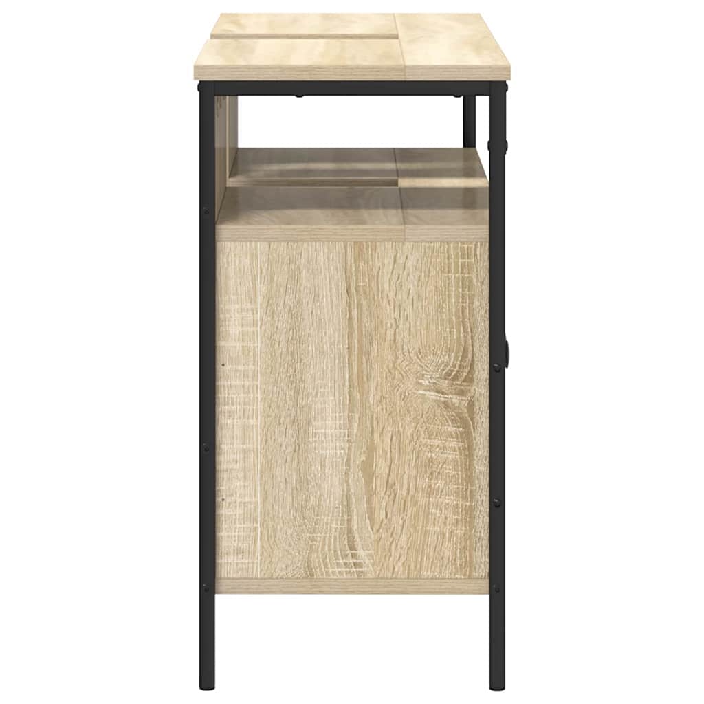 vidaXL Szafka pod umywalkę z przechowywaniem Brązowy 80 x 30 x 60 cm