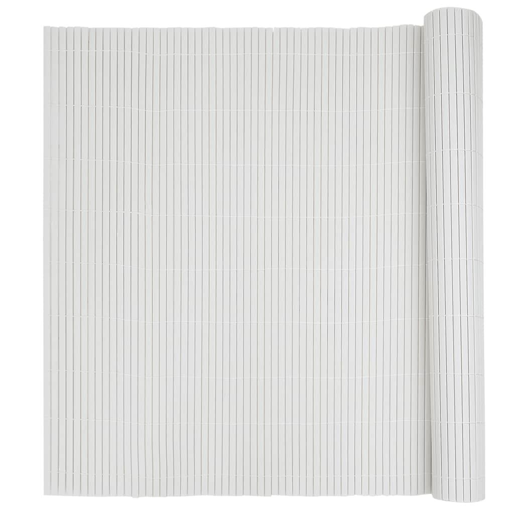 vidaXL Ogrodzenie Ogrodowe Dwustronne Białe 1,8x3 m PVC