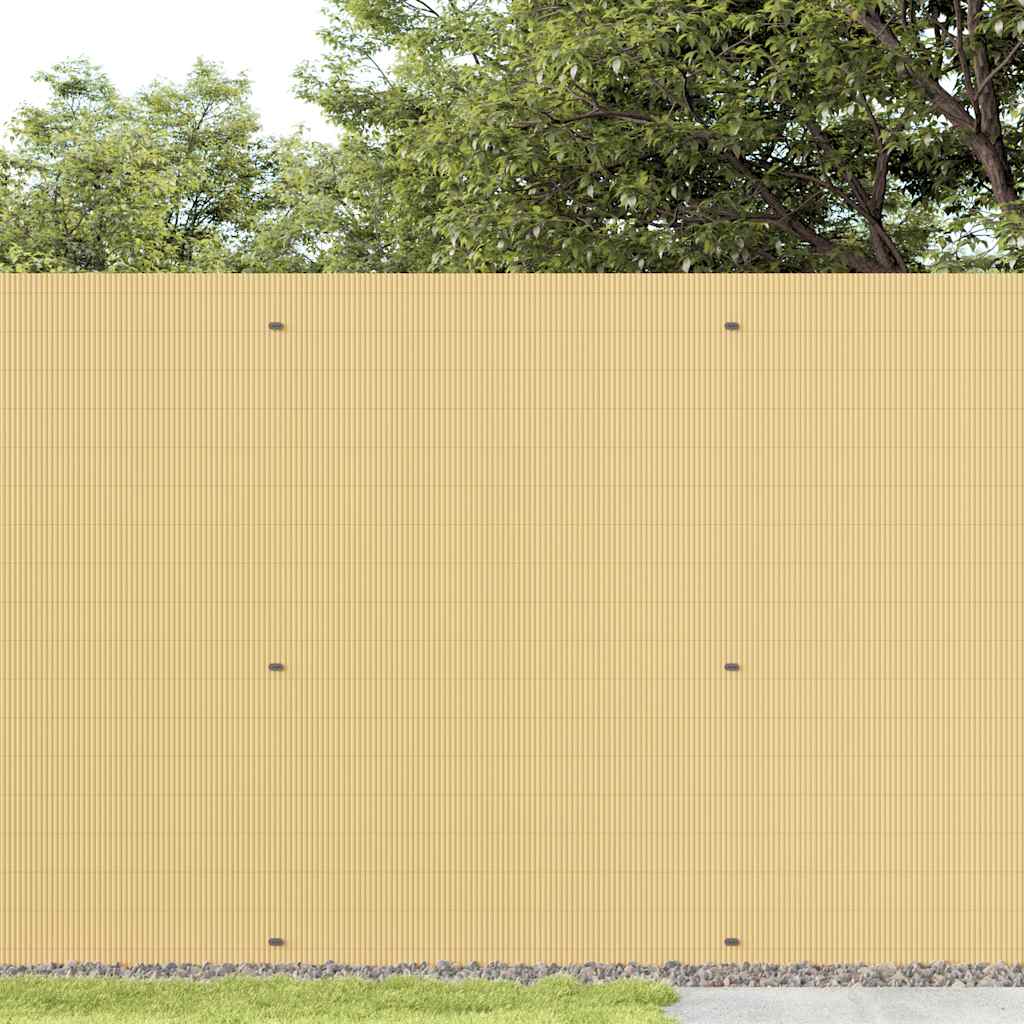 vidaXL Ogrodzenie Ogrodowe Dwustronne Żółte 1,8x3 m PVC