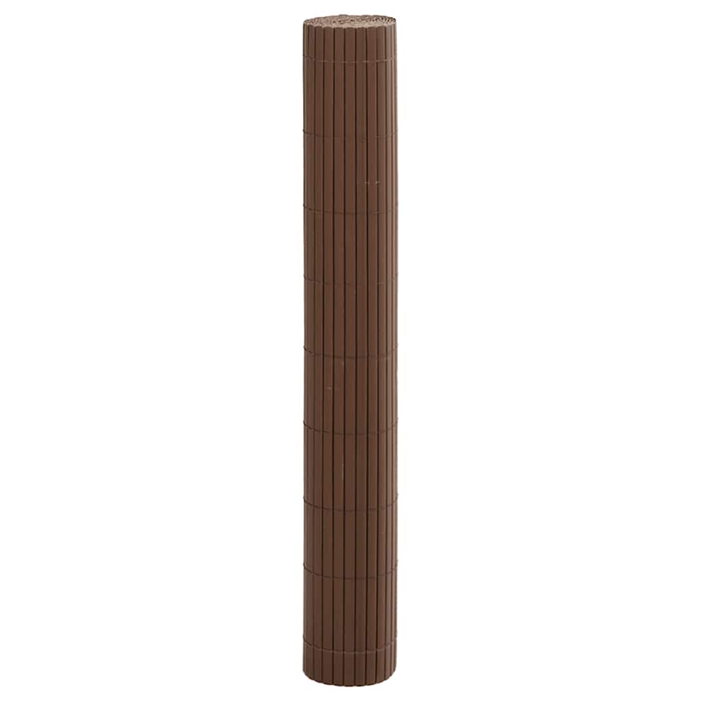 vidaXL Ogrodzenie dwustronne brązowe 1,8x3 m PVC