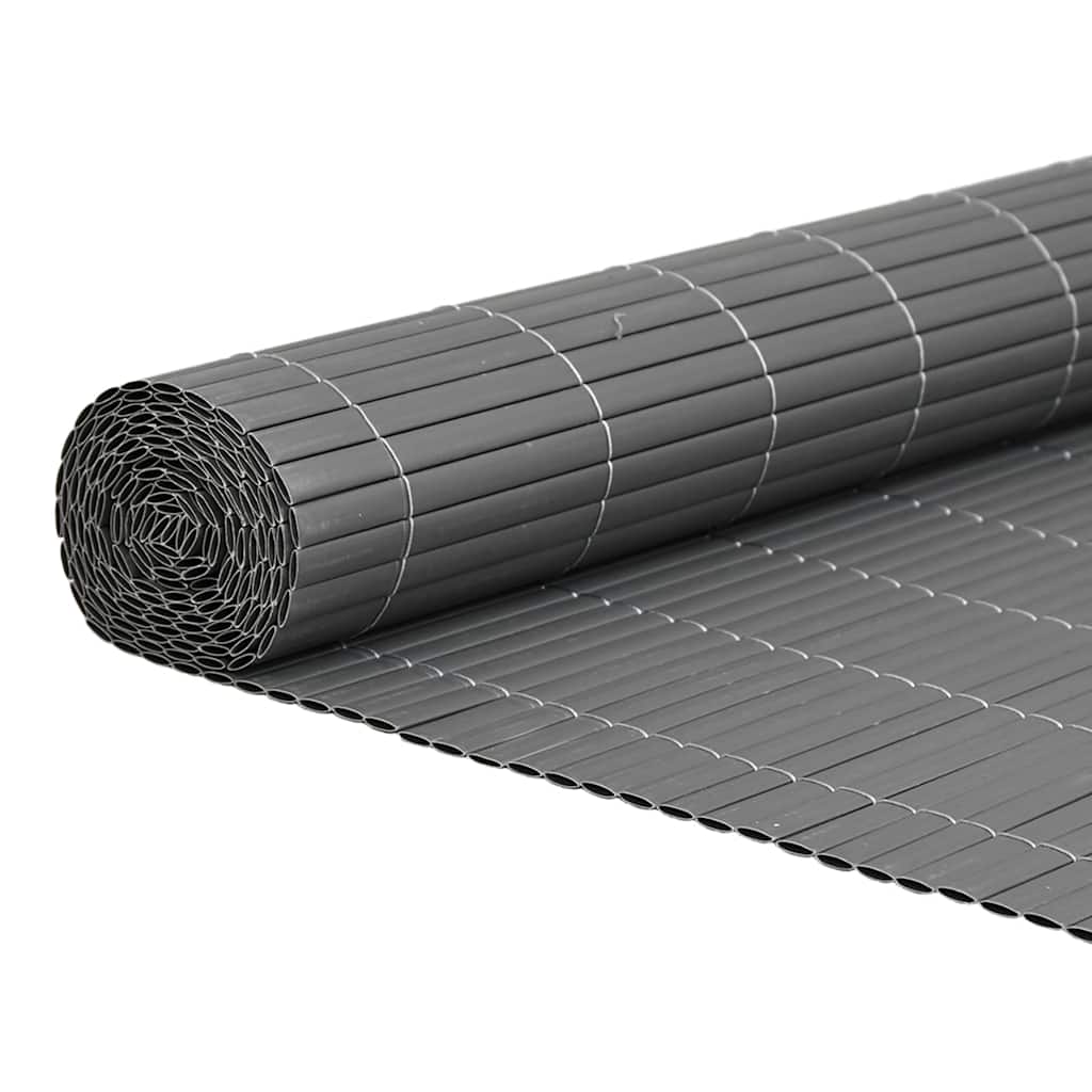 vidaXL Ogrodzenie dwustronne szare 1,8x3 m PVC