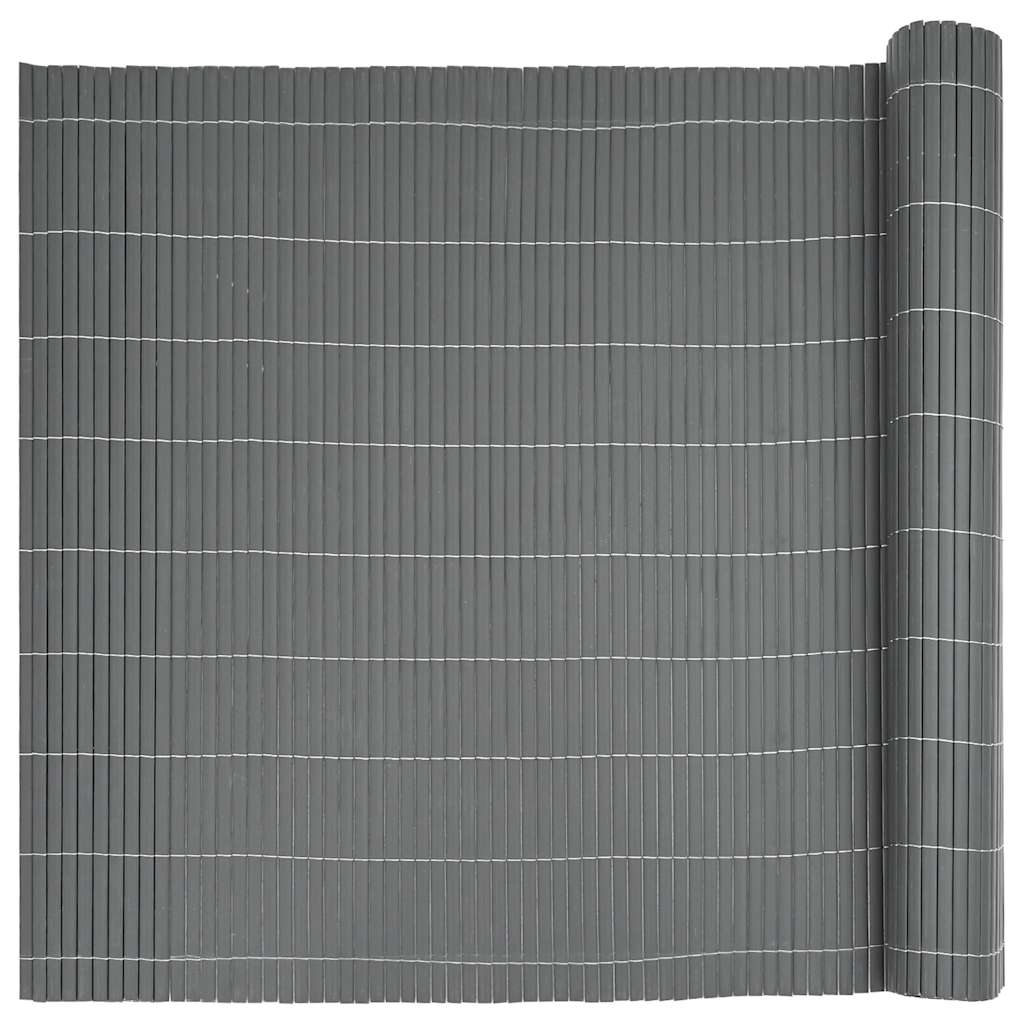 vidaXL Ogrodzenie dwustronne szare 1,8x3 m PVC