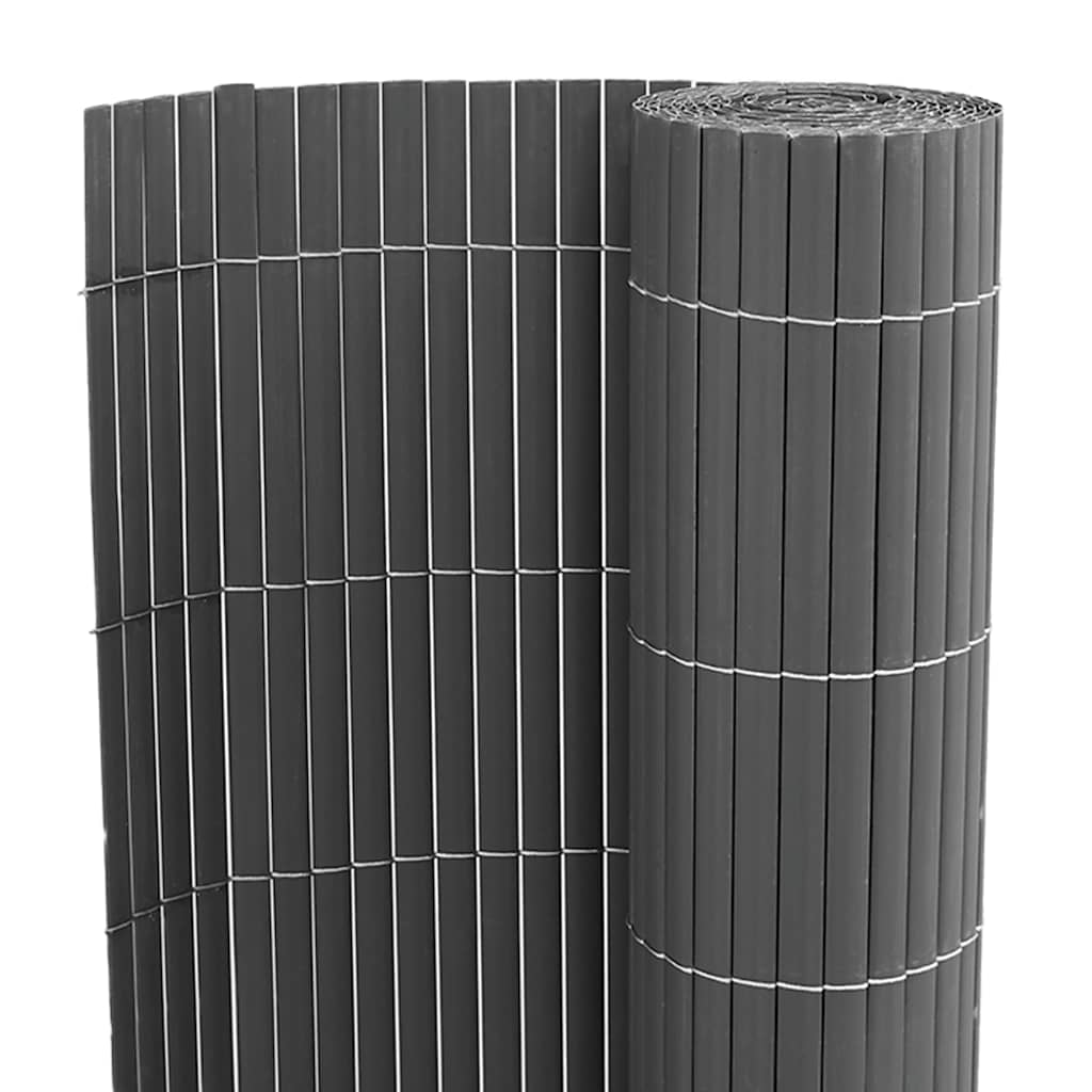 vidaXL Ogrodzenie dwustronne szare 1,8x3 m PVC