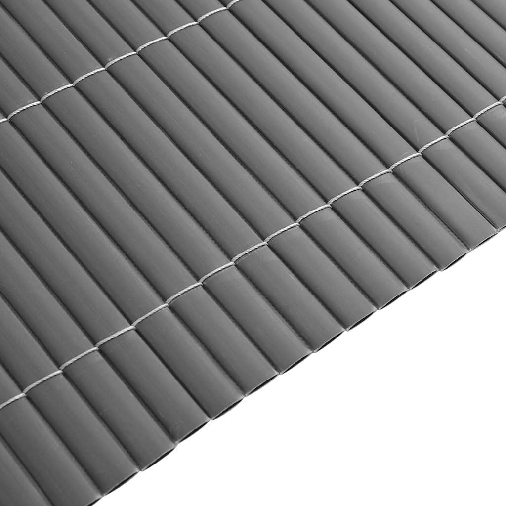 vidaXL Ogrodzenie dwustronne szare 1,8x3 m PVC