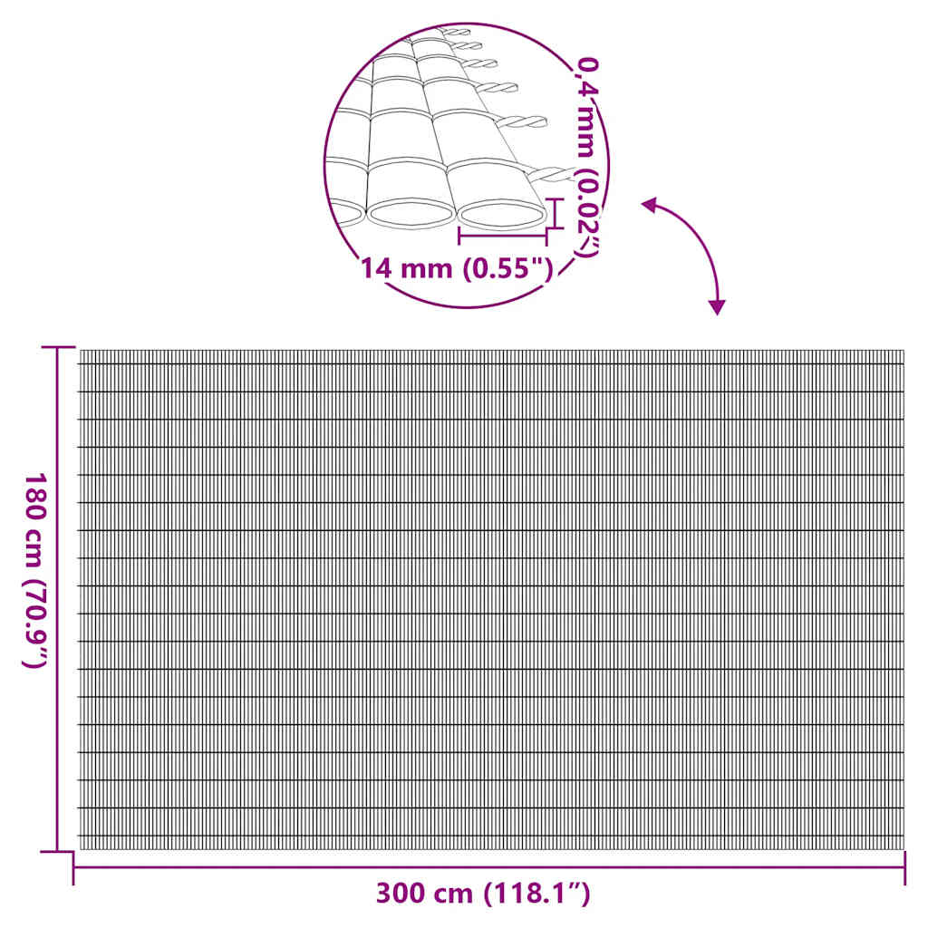 vidaXL Ogrodzenie dwustronne szare 1,8x3 m PVC