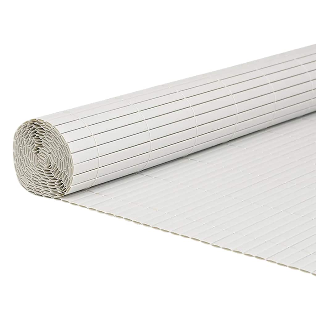 vidaXL Ogrodzenie Ogrodowe Dwustronne Białe 1,8x5 m PVC