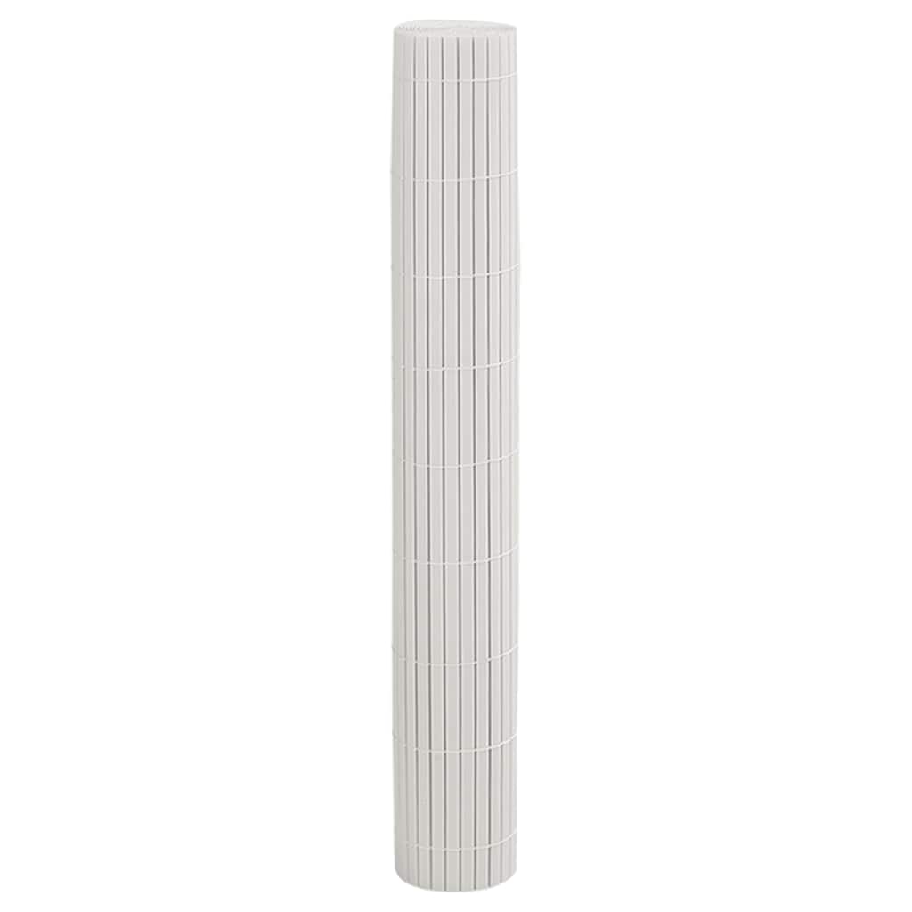 vidaXL Ogrodzenie Ogrodowe Dwustronne Białe 1,8x5 m PVC