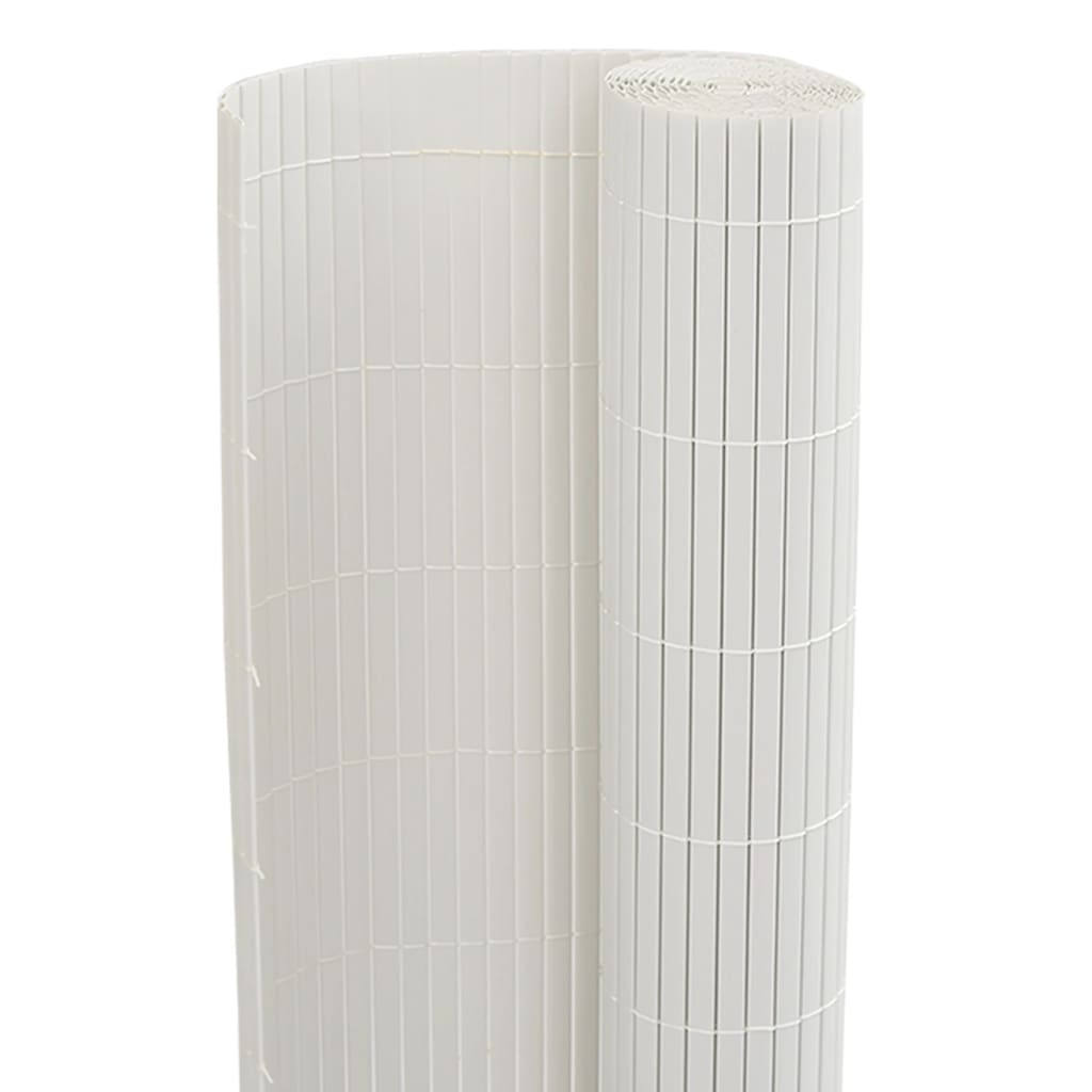 vidaXL Ogrodzenie Ogrodowe Dwustronne Białe 1,8x5 m PVC