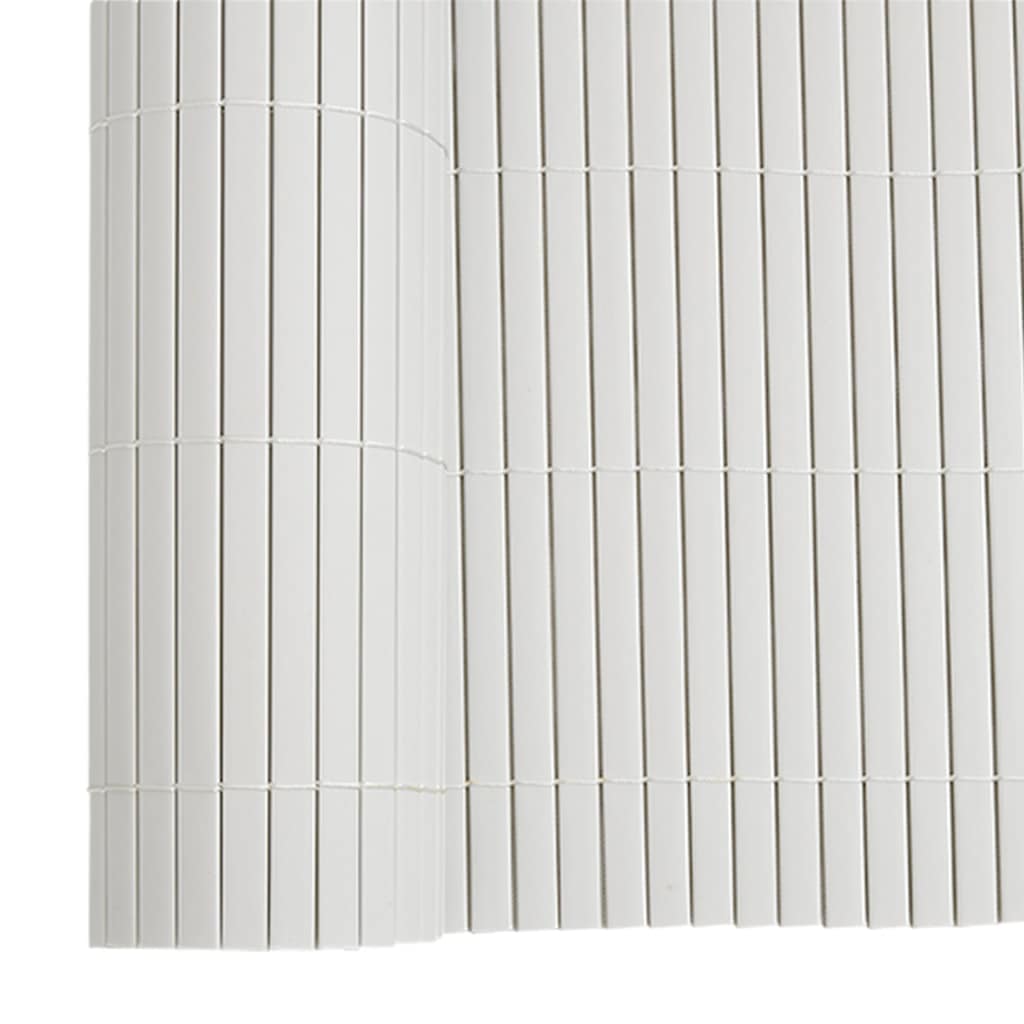 vidaXL Ogrodzenie Ogrodowe Dwustronne Białe 1,8x5 m PVC