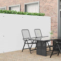 vidaXL Ogrodzenie Ogrodowe Dwustronne Białe 1,8x5 m PVC