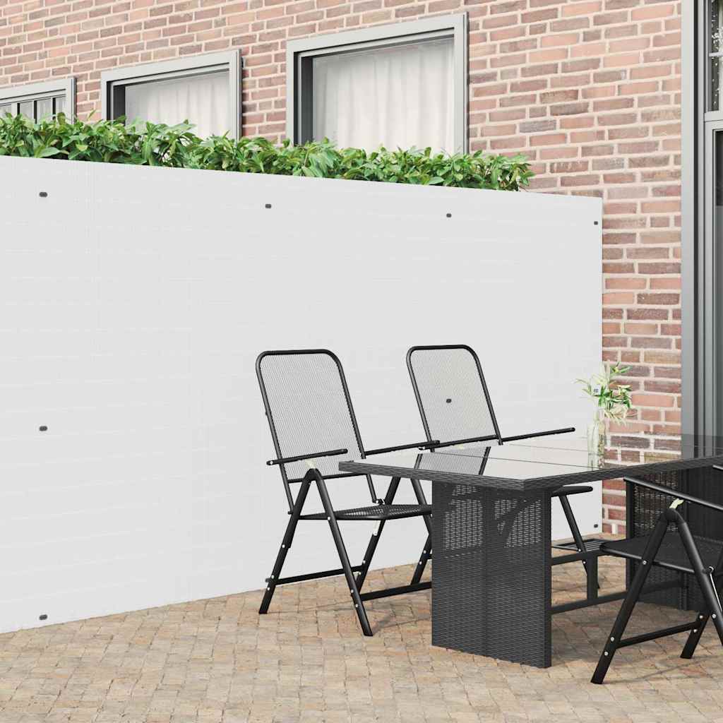 vidaXL Ogrodzenie Ogrodowe Dwustronne Białe 1,8x5 m PVC