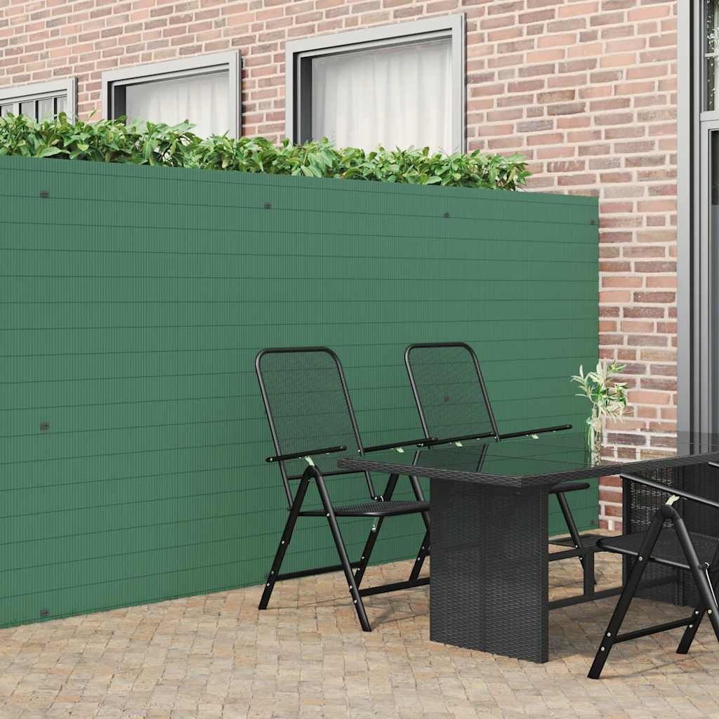 vidaXL Ogrodzenie Ogrodowe Dwustronne Zielone 1,8x5 m PVC