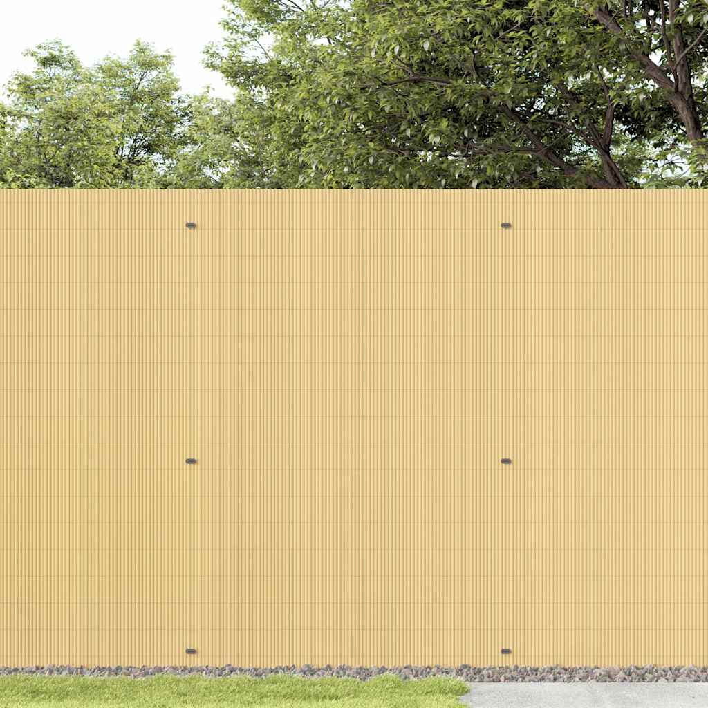 vidaXL Ogrodzenie Ogrodowe Dwustronne Żółte 1,8x5 m PVC