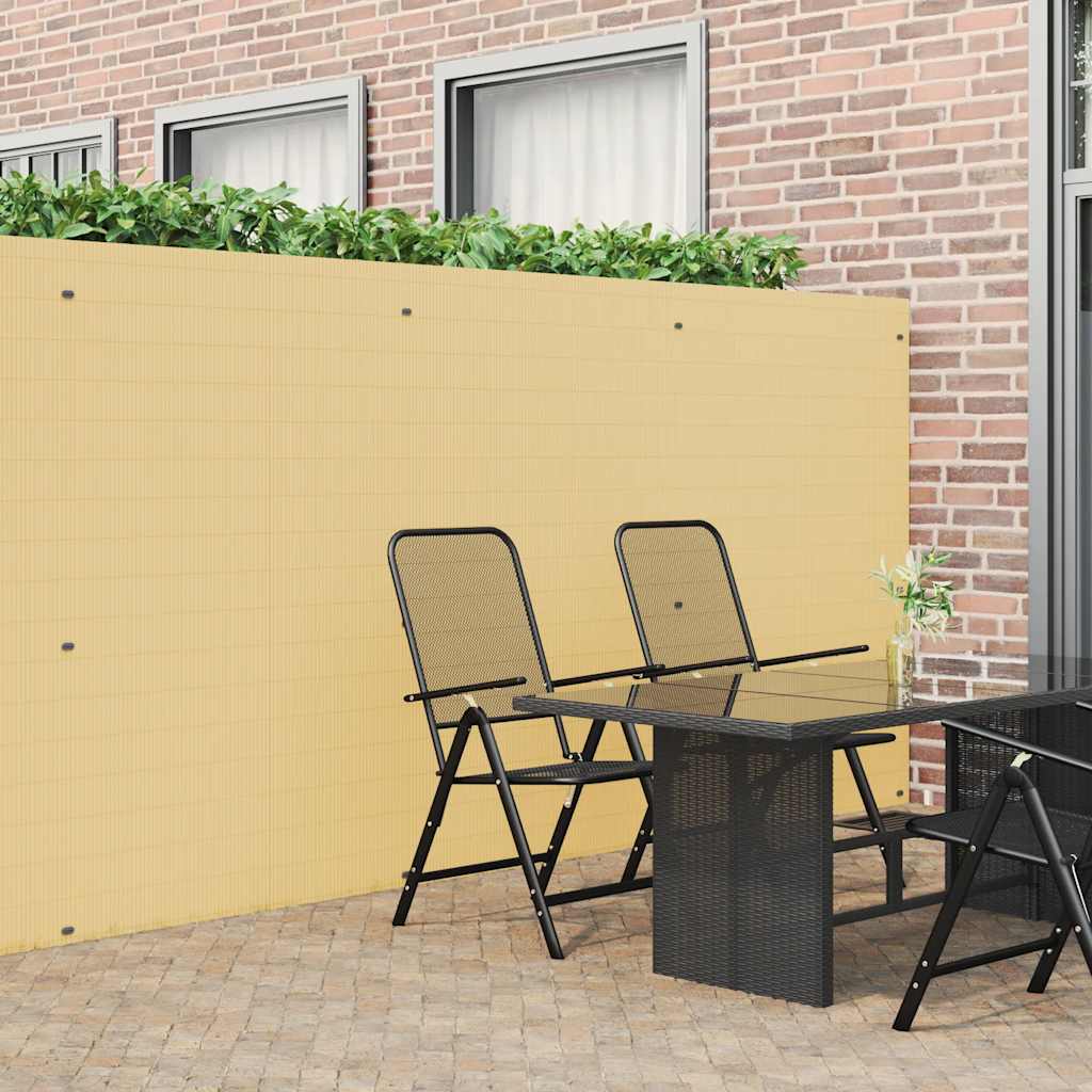 vidaXL Ogrodzenie Ogrodowe Dwustronne Żółte 1,8x5 m PVC