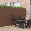 vidaXL Ogrodzenie Ogrodowe Dwustronne Brązowe 1,8x5 m PVC
