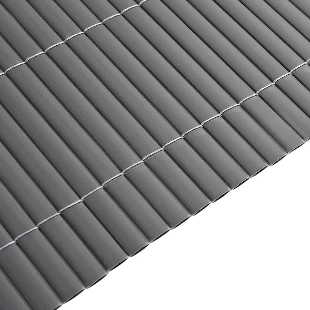 vidaXL Ogrodzenie dwustronne szare 1,8x5 m PVC
