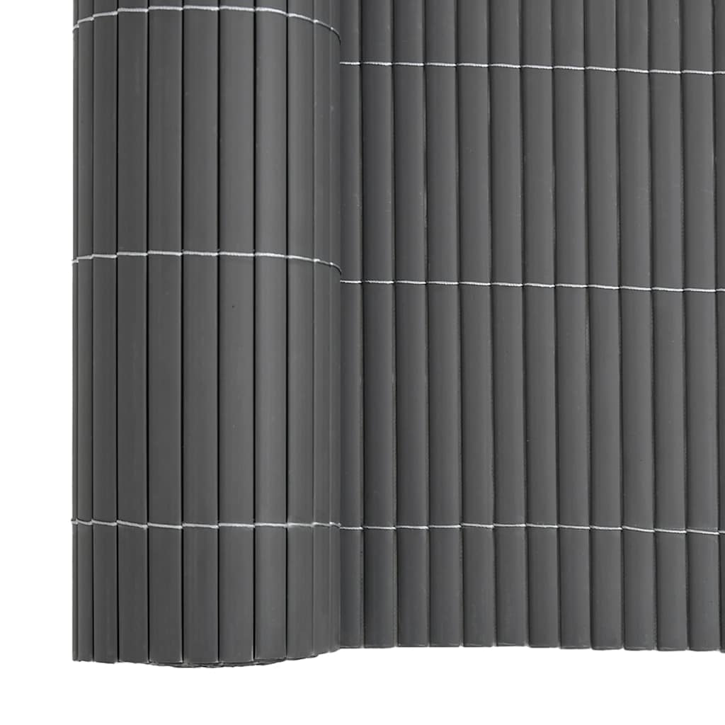 vidaXL Ogrodzenie dwustronne szare 1,8x5 m PVC