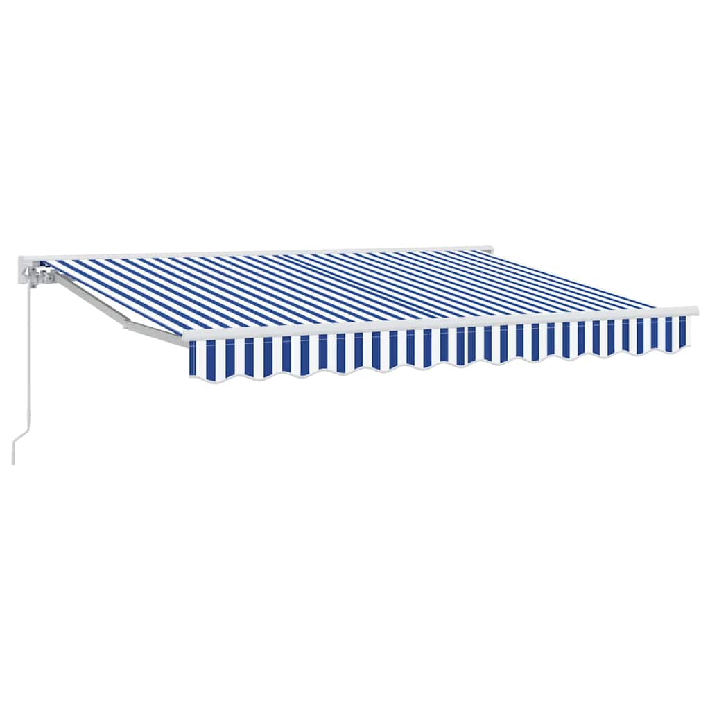 vidaXL Rama markizy Niebieski i biały 250 x 200 cm