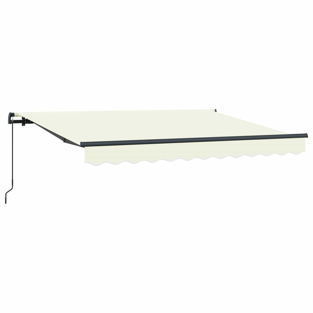 vidaXL Markiza zwijana Kremowy 250 x 200 cm tkanina
