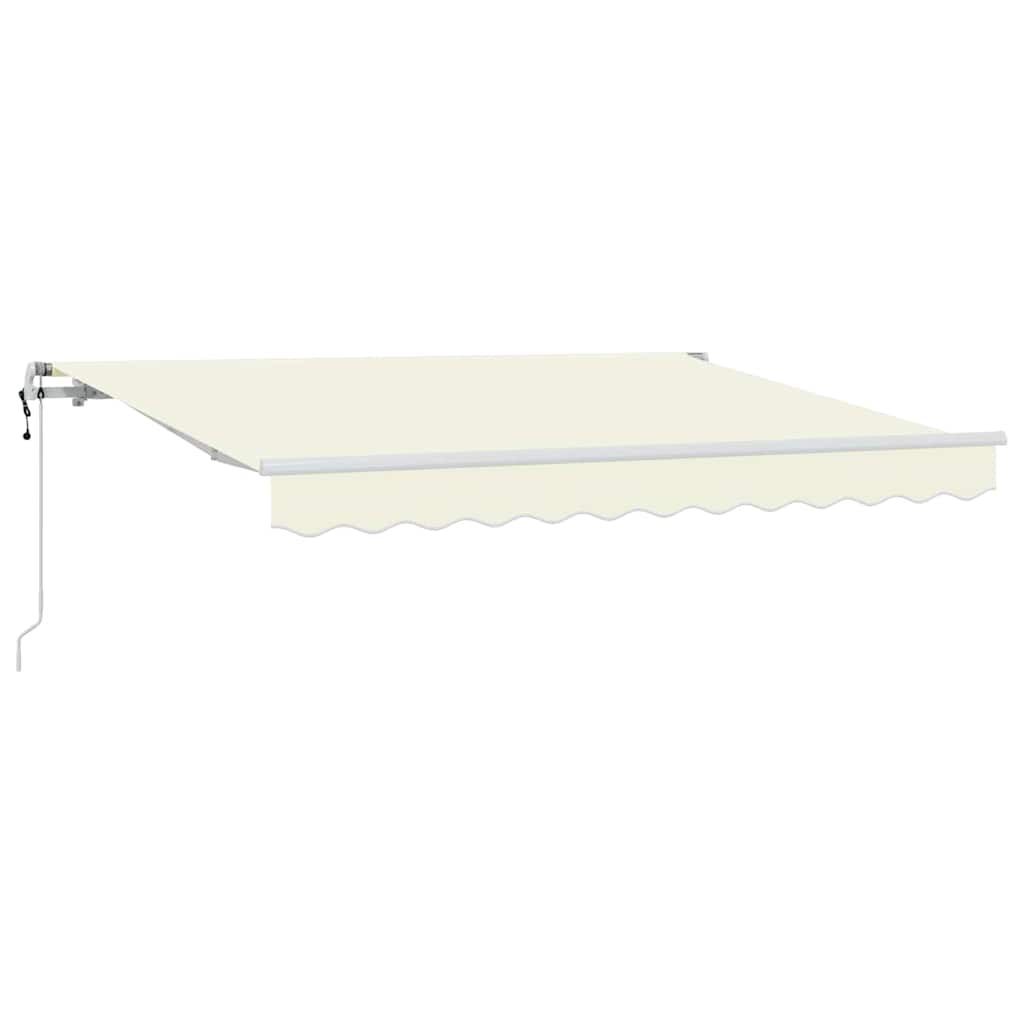 vidaXL Markiza zwijana Kremowy 250 x 200 cm tkanina
