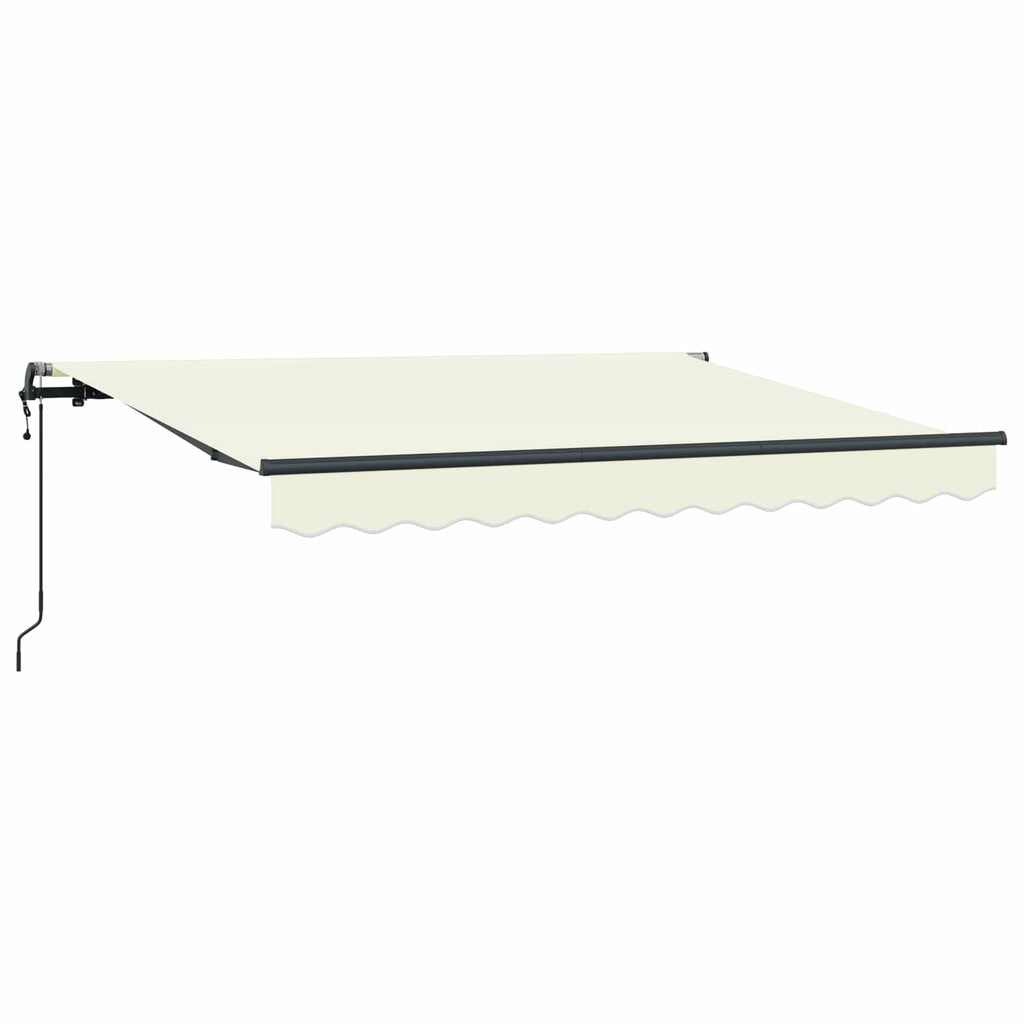 vidaXL Markiza zwijana Kremowy 250 x 200 cm tkanina