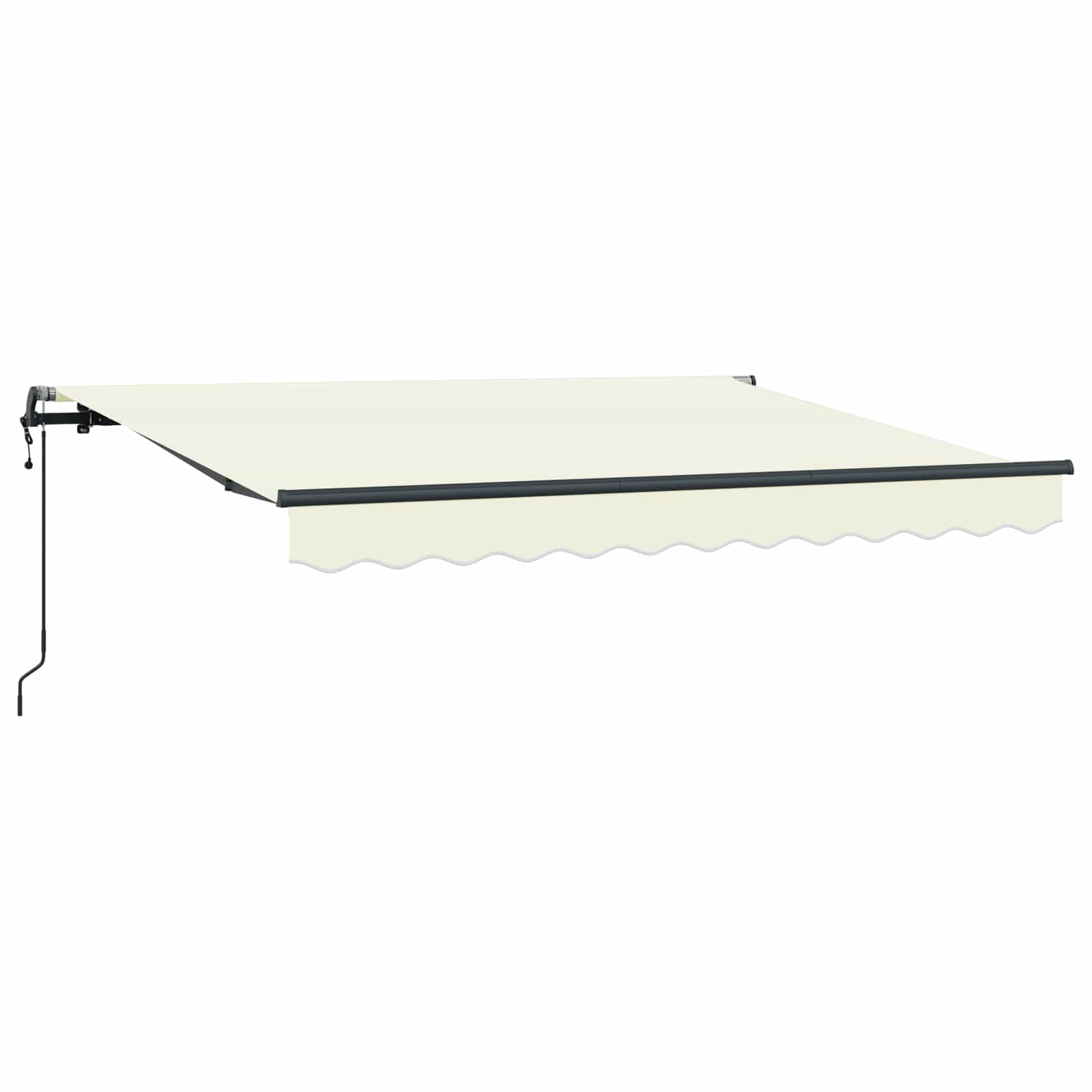 vidaXL Markiza zwijana Kremowy 250 x 200 cm tkanina