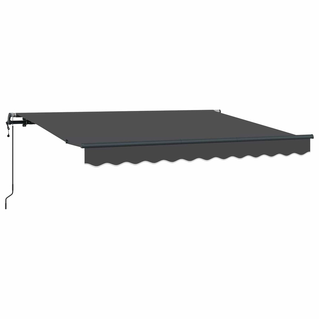 vidaXL Markiza zwijana Antracyt 250 x 200 cm tkanina