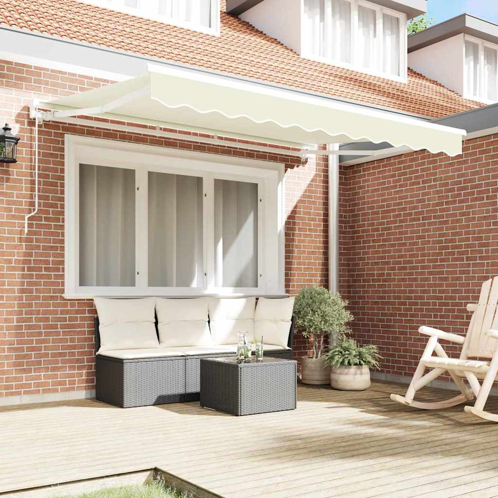 vidaXL Rama markizy Kremowy 300 x 200 cm Poliester z powłoką PU