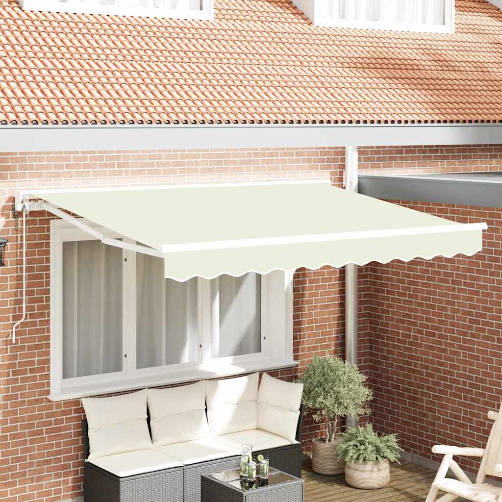 vidaXL Rama markizy Kremowy 300 x 200 cm Poliester z powłoką PU