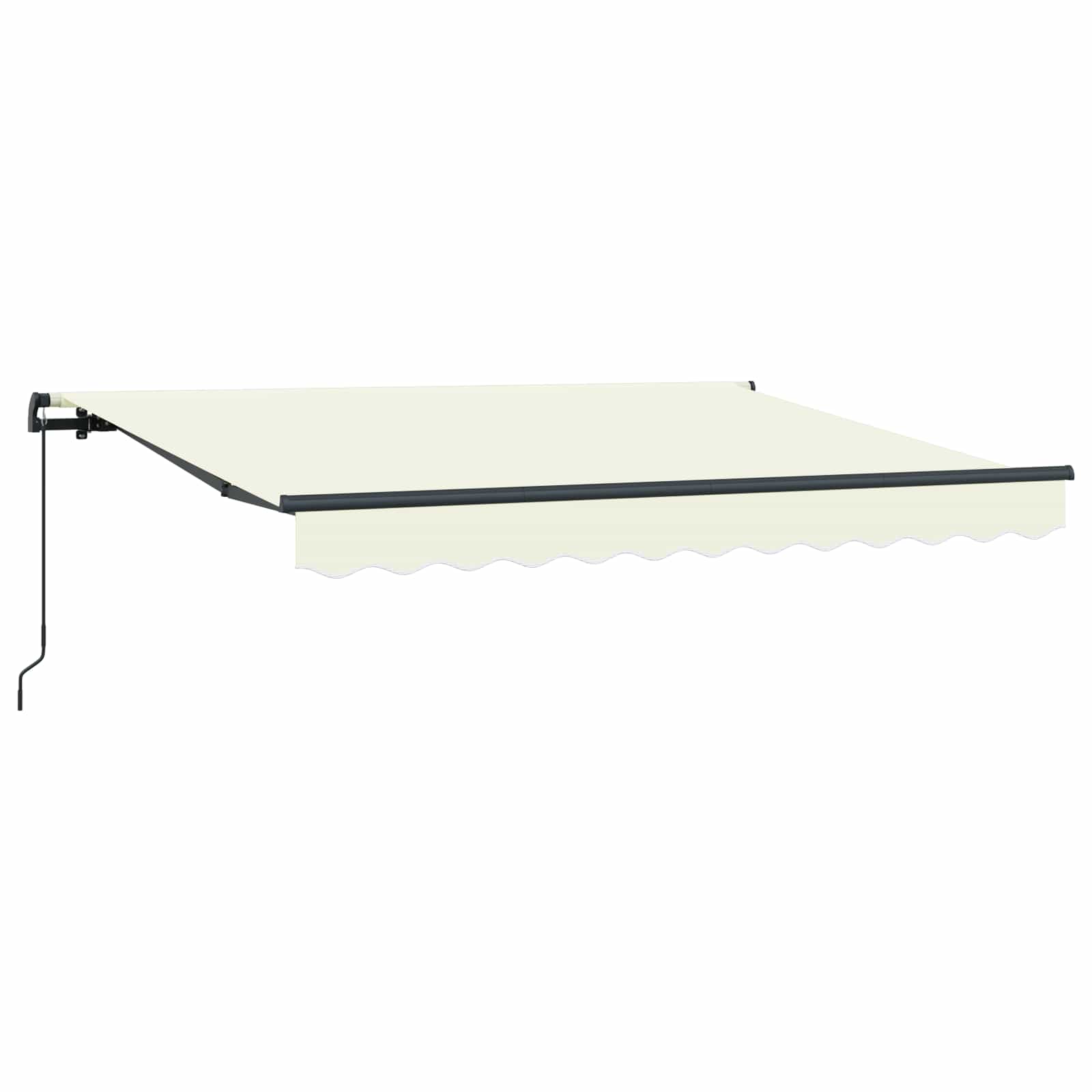 vidaXL Markiza zwijana Kremowy 300 x 200 cm tkanina