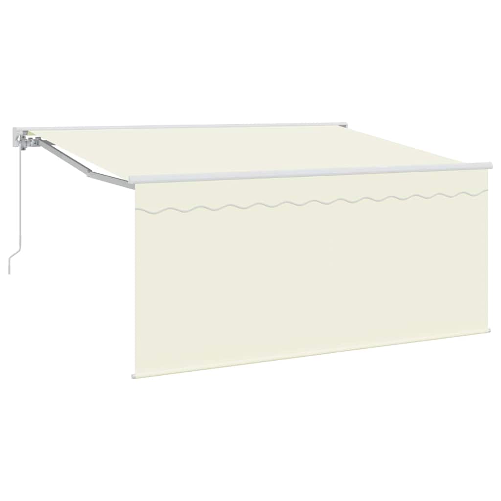 vidaXL Markiza zwijana Kremowy 300 x 200 cm Poliester i aluminium
