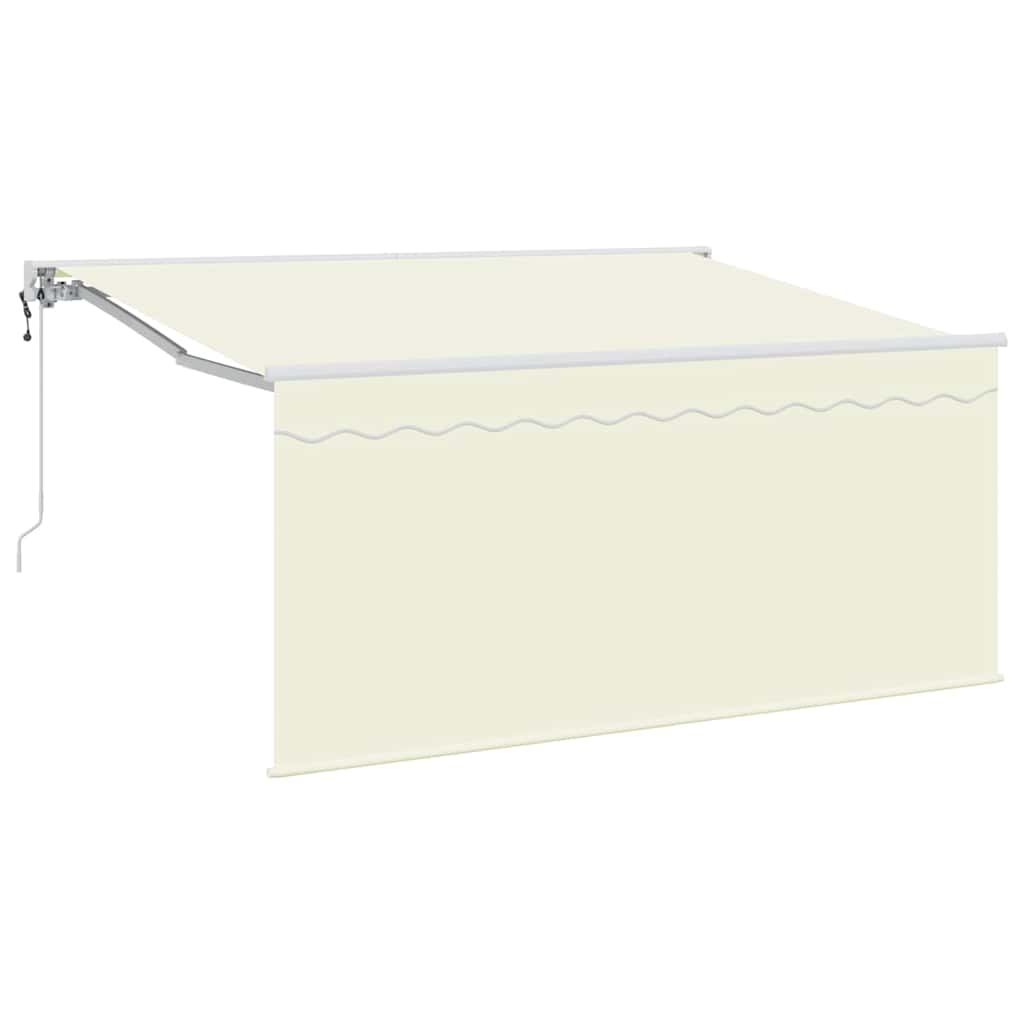 vidaXL Markiza zwijana Kremowy 300 x 200 cm Poliester i aluminium